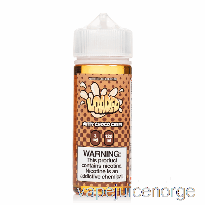 Vape Uten Nikotin Nøtteaktig Sjokolade Crepe - Ladet E-væske - Hensynsløse Damper - 120ml 0mg